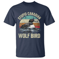 Stupid Canadian Wolf Bird T Shirt Funny Retro LGBT Romance Hockey Fan - Wonder Print Shop