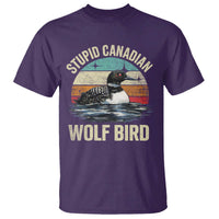 Stupid Canadian Wolf Bird T Shirt Funny Retro LGBT Romance Hockey Fan - Wonder Print Shop