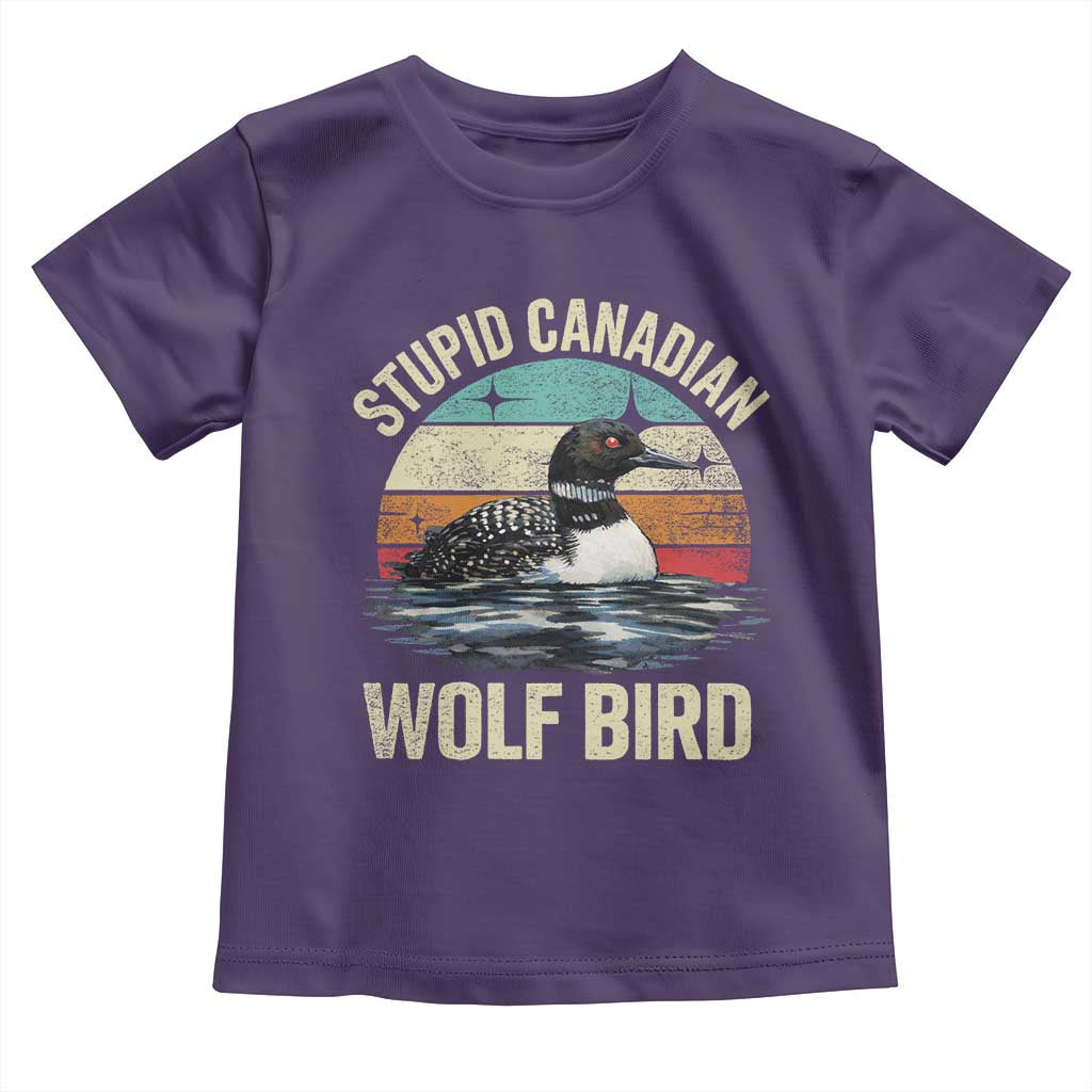 Stupid Canadian Wolf Bird Toddler T Shirt Funny Retro LGBT Romance Hockey Fan - Wonder Print Shop