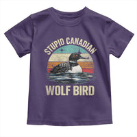 Stupid Canadian Wolf Bird Toddler T Shirt Funny Retro LGBT Romance Hockey Fan - Wonder Print Shop