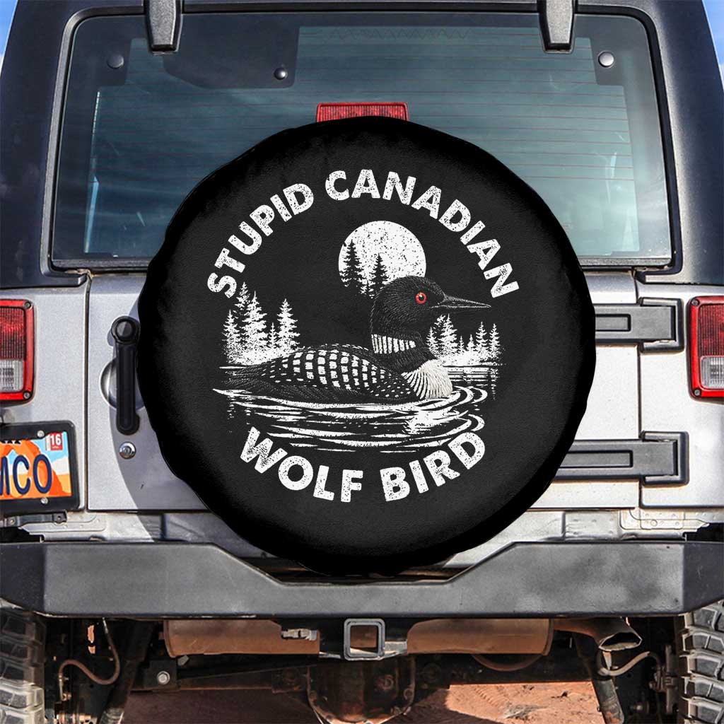 Stupid Canadian Wolf Bird Spare Tire Cover Sarcastic LGBT Hockey Fan - Wonder Print Shop