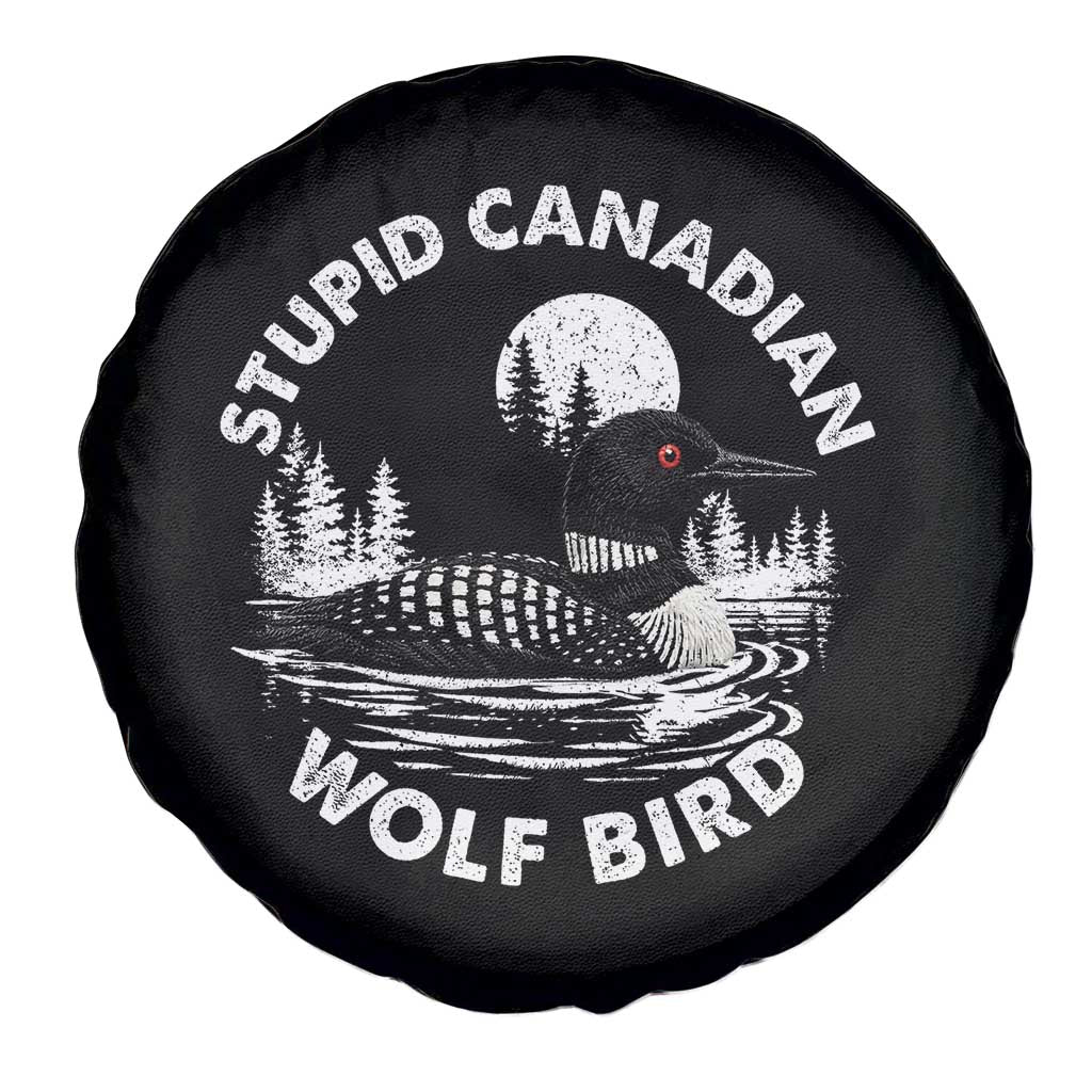 Stupid Canadian Wolf Bird Spare Tire Cover Sarcastic LGBT Hockey Fan - Wonder Print Shop