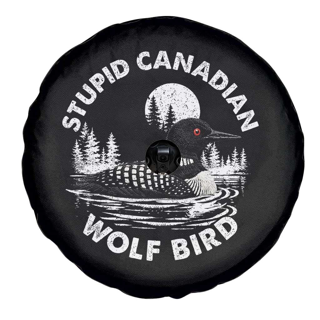 Stupid Canadian Wolf Bird Spare Tire Cover Sarcastic LGBT Hockey Fan - Wonder Print Shop