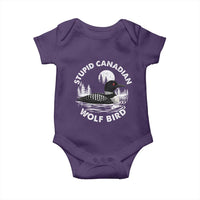 Stupid Canadian Wolf Bird Baby Onesie Sarcastic LGBT Hockey Fan - Wonder Print Shop