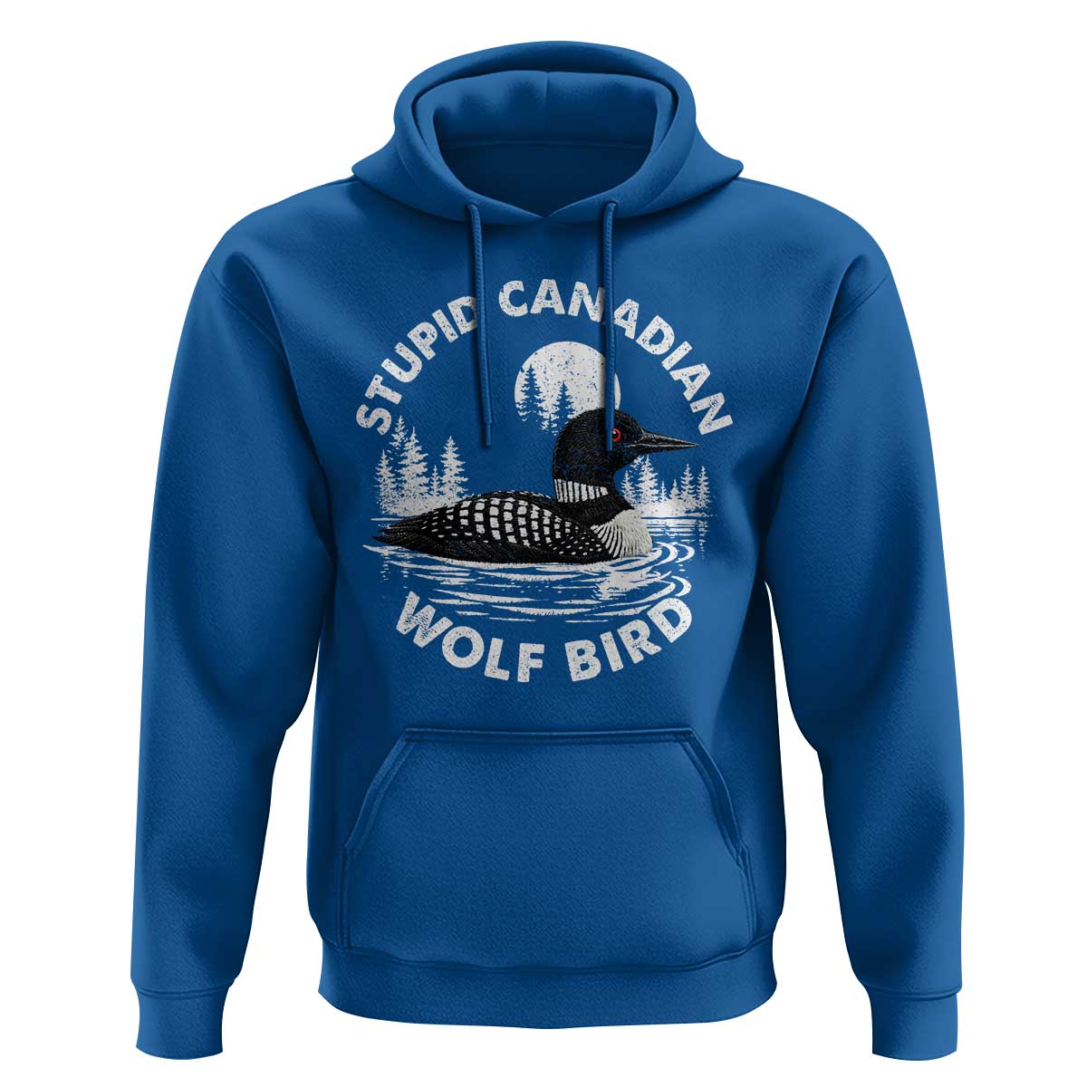 Stupid Canadian Wolf Bird Hoodie Sarcastic LGBT Hockey Fan - Wonder Print Shop