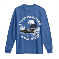 Stupid Canadian Wolf Bird Long Sleeve Shirt Sarcastic LGBT Hockey Fan - Wonder Print Shop