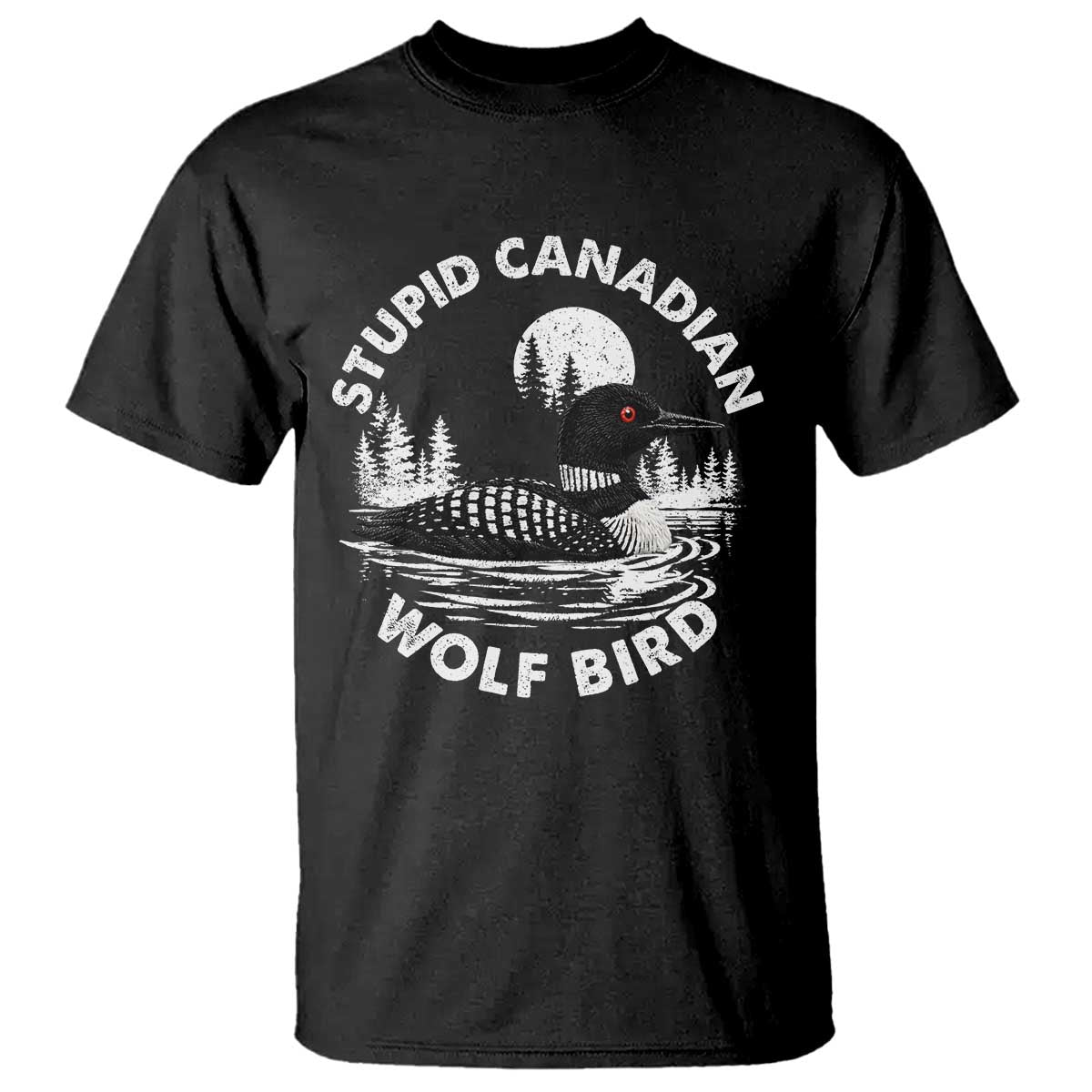 Stupid Canadian Wolf Bird T Shirt Sarcastic LGBT Hockey Fan - Wonder Print Shop