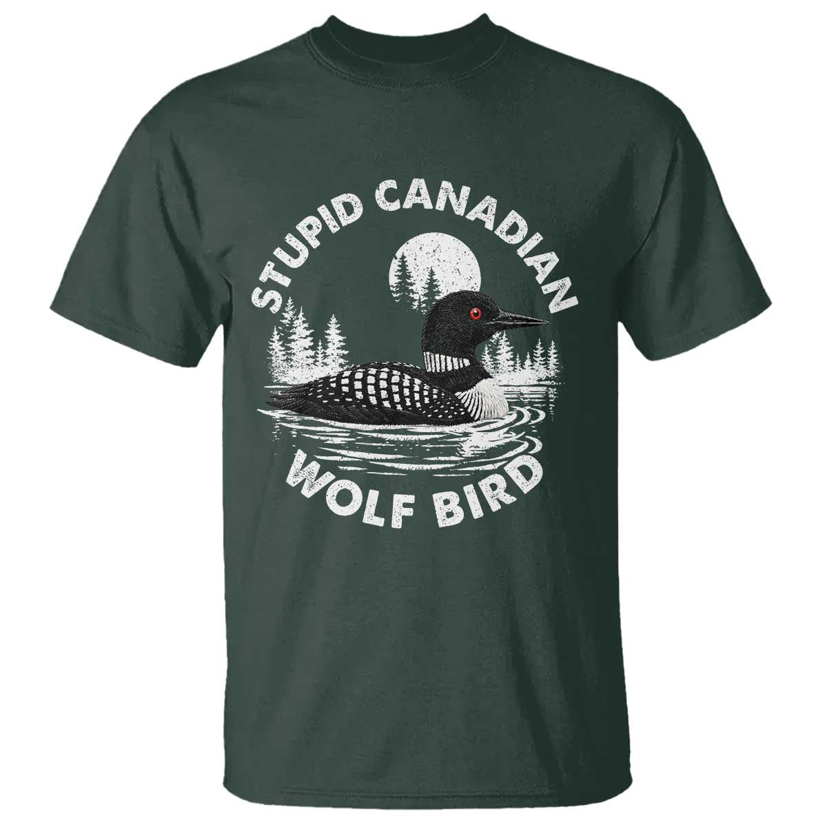 Stupid Canadian Wolf Bird T Shirt Sarcastic LGBT Hockey Fan - Wonder Print Shop
