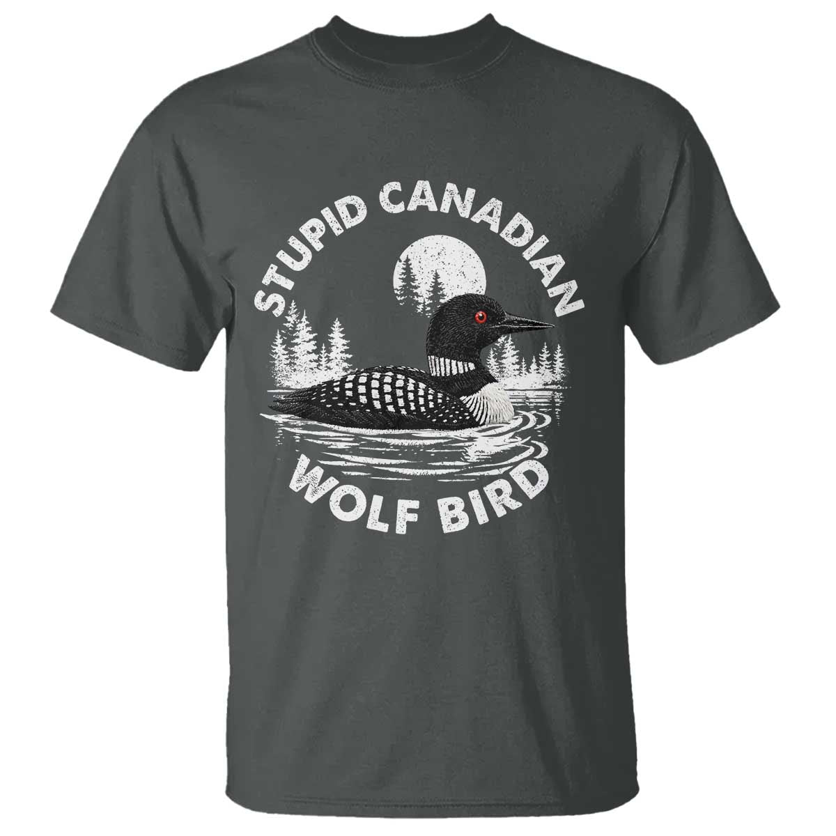 Stupid Canadian Wolf Bird T Shirt Sarcastic LGBT Hockey Fan - Wonder Print Shop