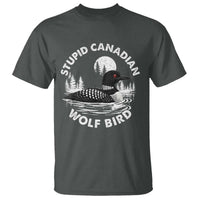 Stupid Canadian Wolf Bird T Shirt Sarcastic LGBT Hockey Fan - Wonder Print Shop