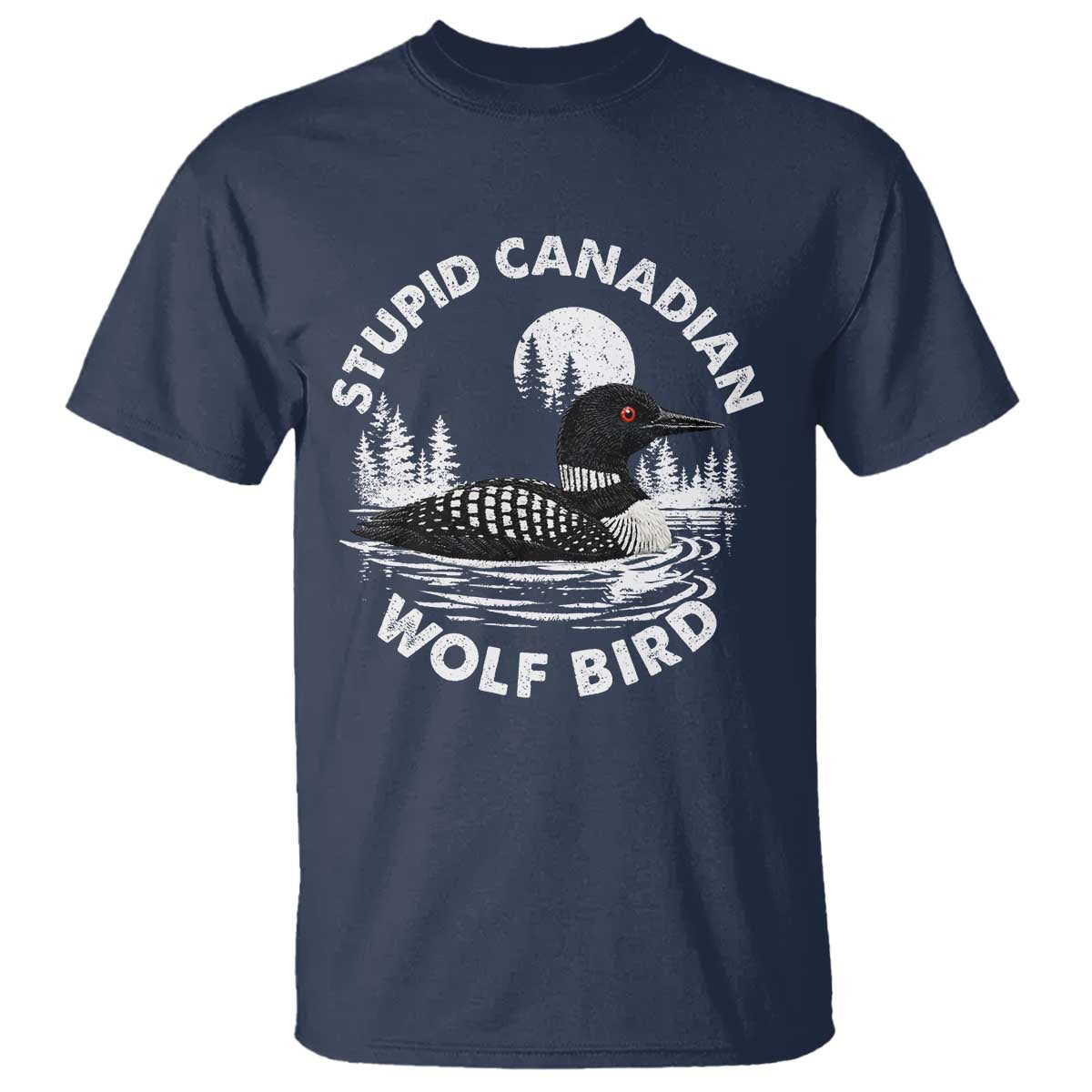 Stupid Canadian Wolf Bird T Shirt Sarcastic LGBT Hockey Fan - Wonder Print Shop