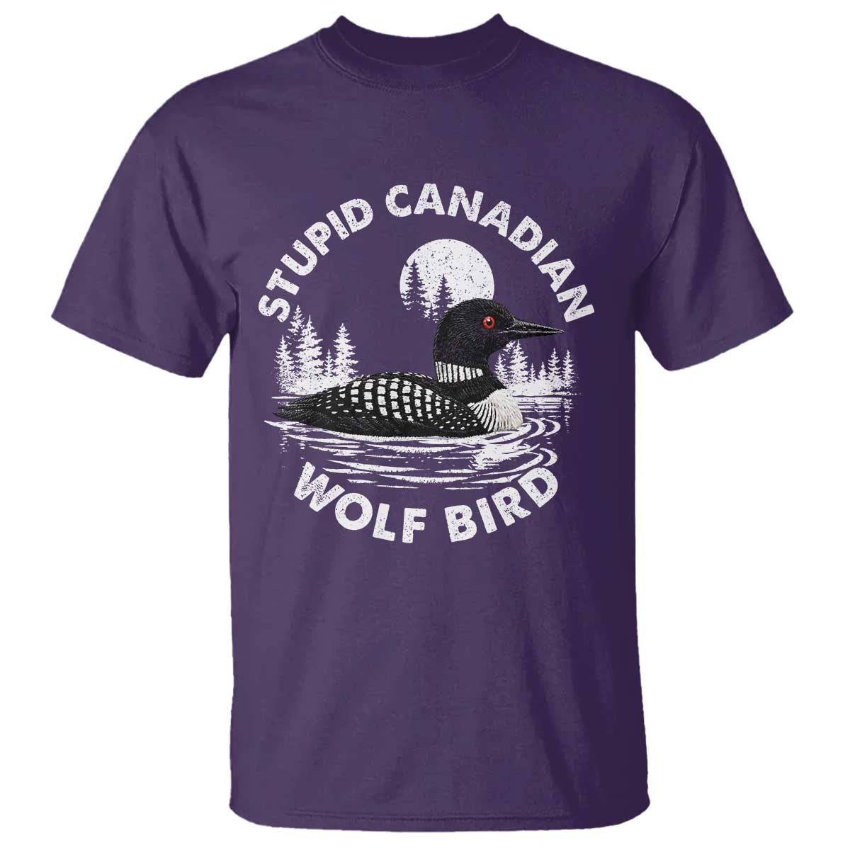 Stupid Canadian Wolf Bird T Shirt Sarcastic LGBT Hockey Fan - Wonder Print Shop