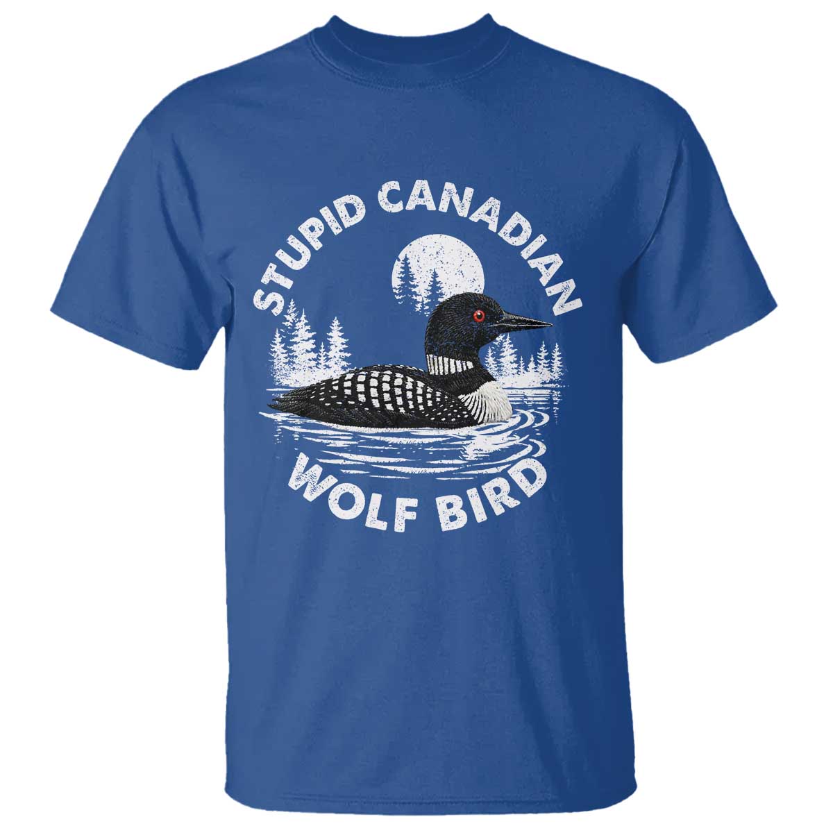 Stupid Canadian Wolf Bird T Shirt Sarcastic LGBT Hockey Fan - Wonder Print Shop