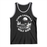 Stupid Canadian Wolf Bird Tank Top Sarcastic LGBT Hockey Fan - Wonder Print Shop