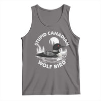 Stupid Canadian Wolf Bird Tank Top Sarcastic LGBT Hockey Fan - Wonder Print Shop