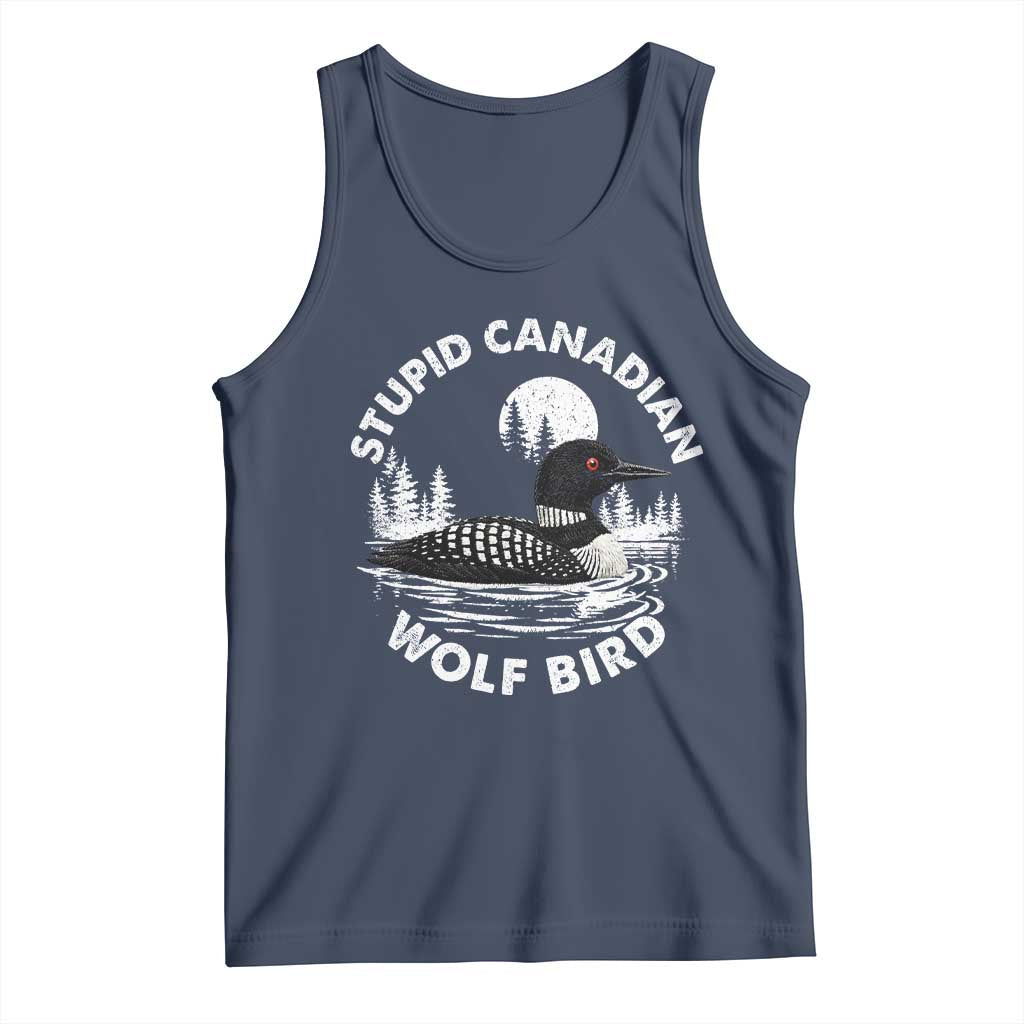 Stupid Canadian Wolf Bird Tank Top Sarcastic LGBT Hockey Fan - Wonder Print Shop