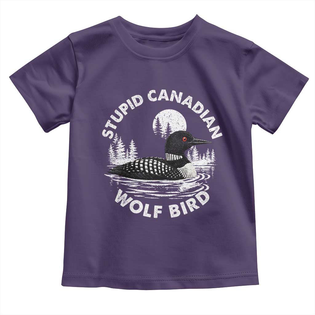 Stupid Canadian Wolf Bird Toddler T Shirt Sarcastic LGBT Hockey Fan - Wonder Print Shop