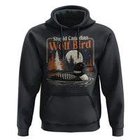 Stupid Canadian Wolf Bird Hoodie Retro LGBT Hockey Fan Romance - Wonder Print Shop