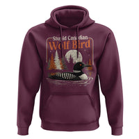 Stupid Canadian Wolf Bird Hoodie Retro LGBT Hockey Fan Romance - Wonder Print Shop
