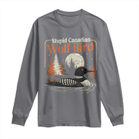 Stupid Canadian Wolf Bird Long Sleeve Shirt Retro LGBT Hockey Fan Romance - Wonder Print Shop
