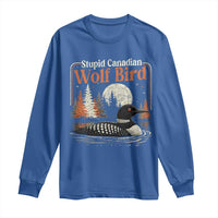 Stupid Canadian Wolf Bird Long Sleeve Shirt Retro LGBT Hockey Fan Romance - Wonder Print Shop