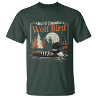 Stupid Canadian Wolf Bird T Shirt Retro LGBT Hockey Fan Romance - Wonder Print Shop