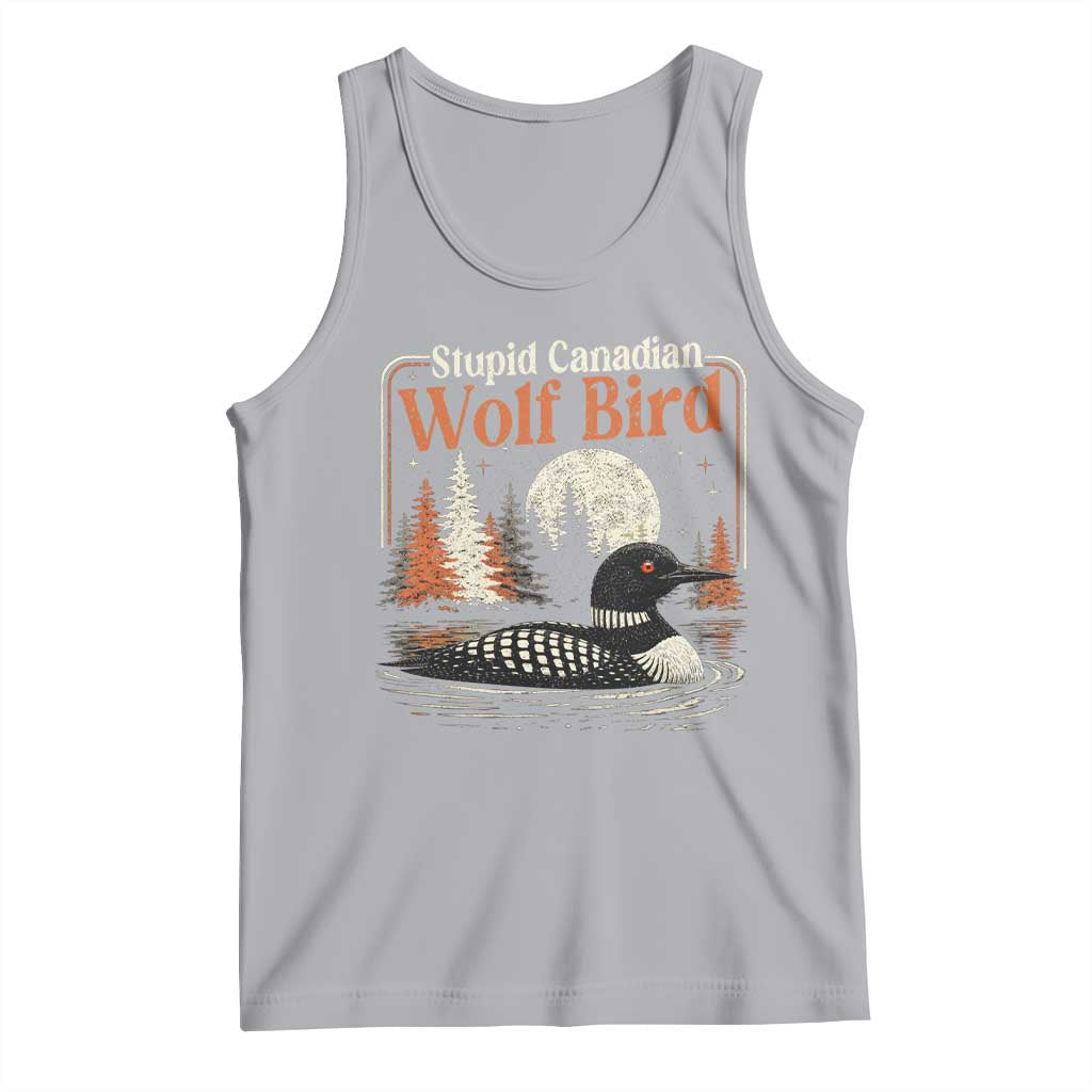 Stupid Canadian Wolf Bird Tank Top Retro LGBT Hockey Fan Romance - Wonder Print Shop