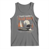 Stupid Canadian Wolf Bird Tank Top Retro LGBT Hockey Fan Romance - Wonder Print Shop