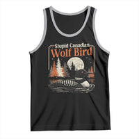 Stupid Canadian Wolf Bird Tank Top Retro LGBT Hockey Fan Romance - Wonder Print Shop