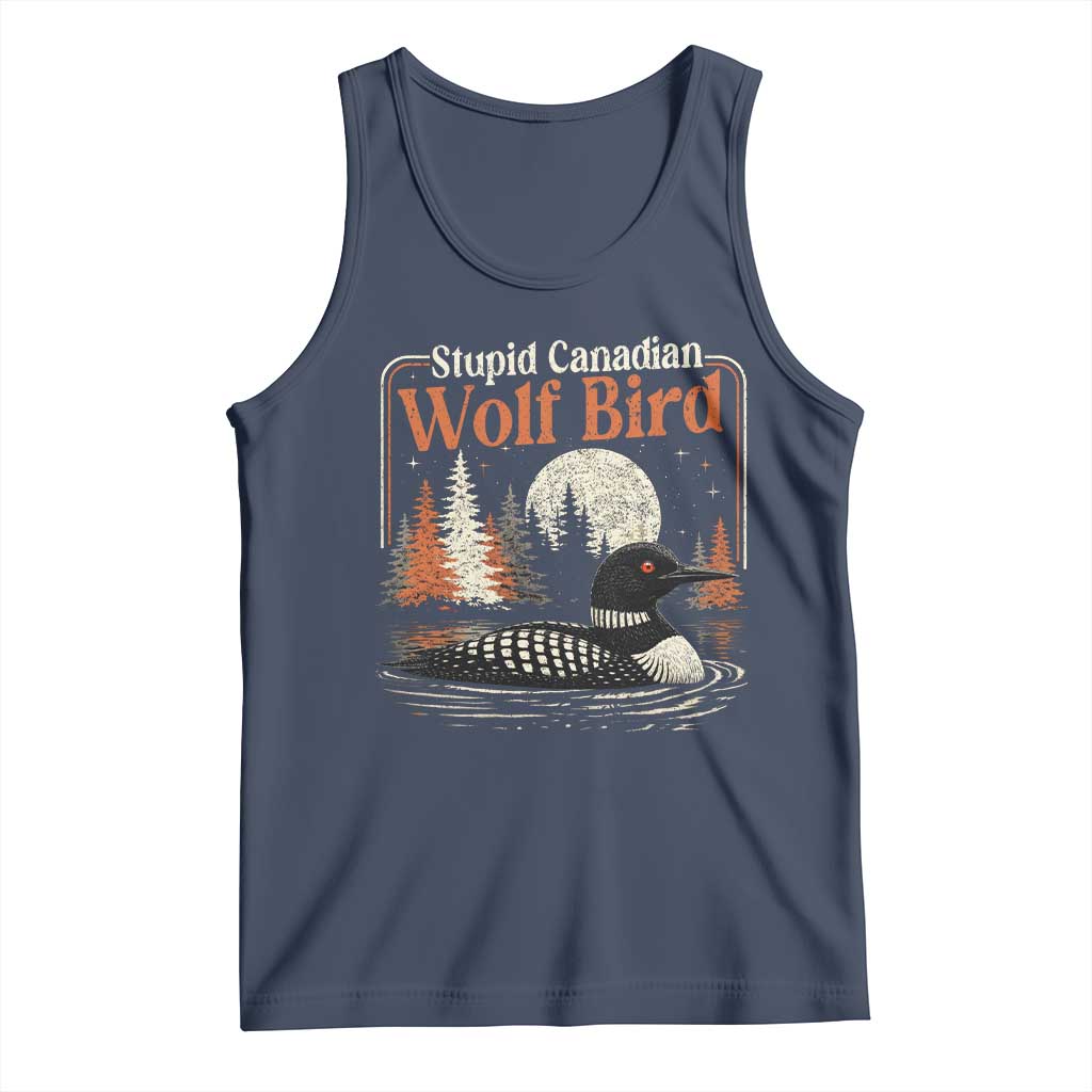 Stupid Canadian Wolf Bird Tank Top Retro LGBT Hockey Fan Romance - Wonder Print Shop