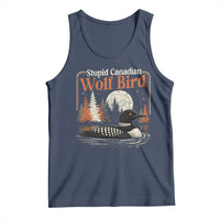 Stupid Canadian Wolf Bird Tank Top Retro LGBT Hockey Fan Romance - Wonder Print Shop