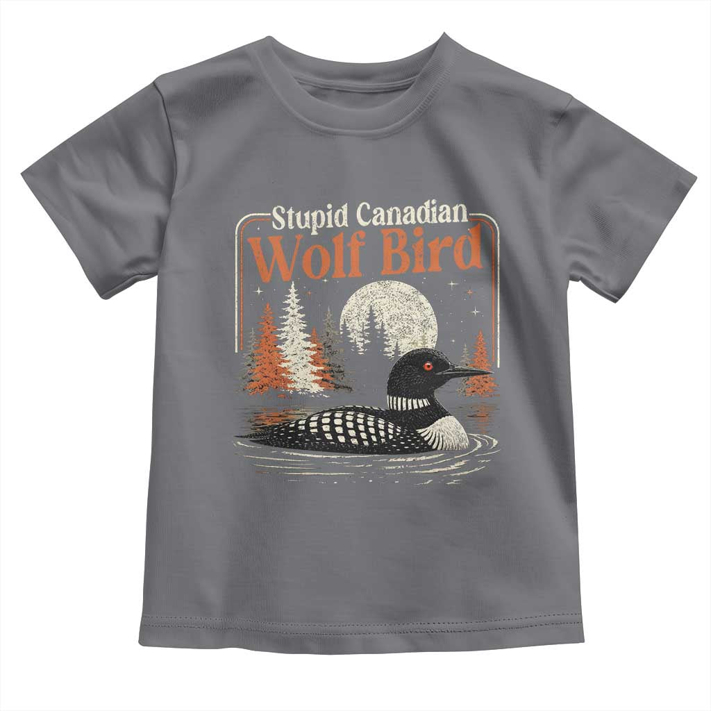 Stupid Canadian Wolf Bird Toddler T Shirt Retro LGBT Hockey Fan Romance - Wonder Print Shop