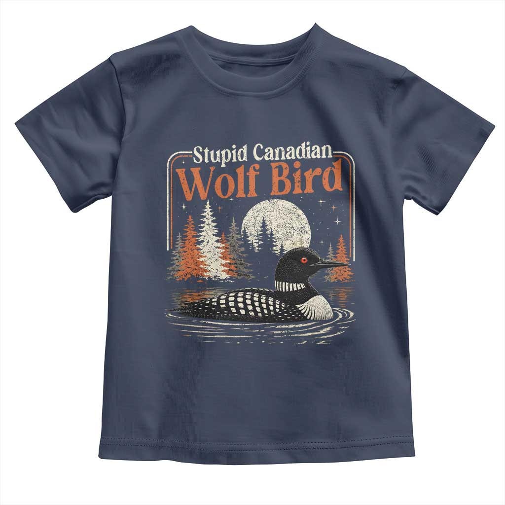 Stupid Canadian Wolf Bird Toddler T Shirt Retro LGBT Hockey Fan Romance - Wonder Print Shop