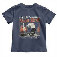 Stupid Canadian Wolf Bird Toddler T Shirt Retro LGBT Hockey Fan Romance - Wonder Print Shop