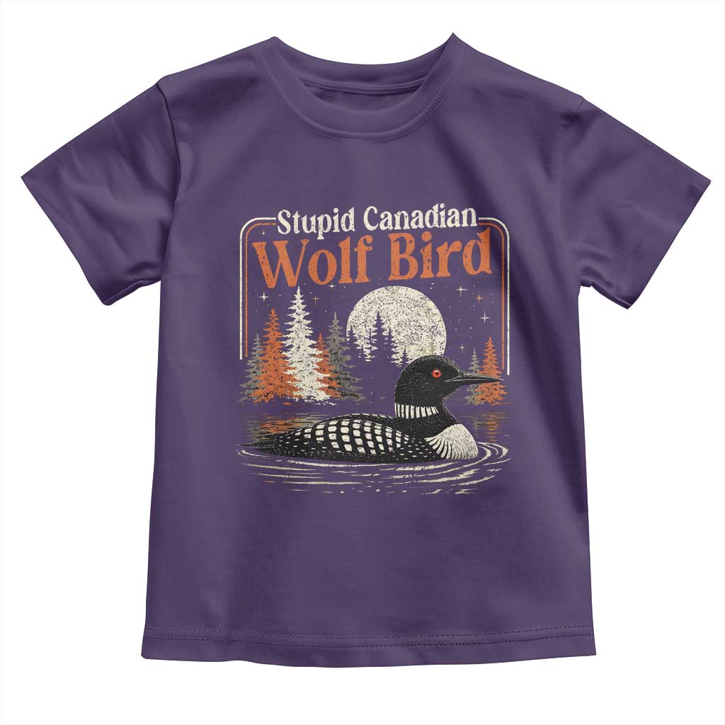 Stupid Canadian Wolf Bird Toddler T Shirt Retro LGBT Hockey Fan Romance - Wonder Print Shop
