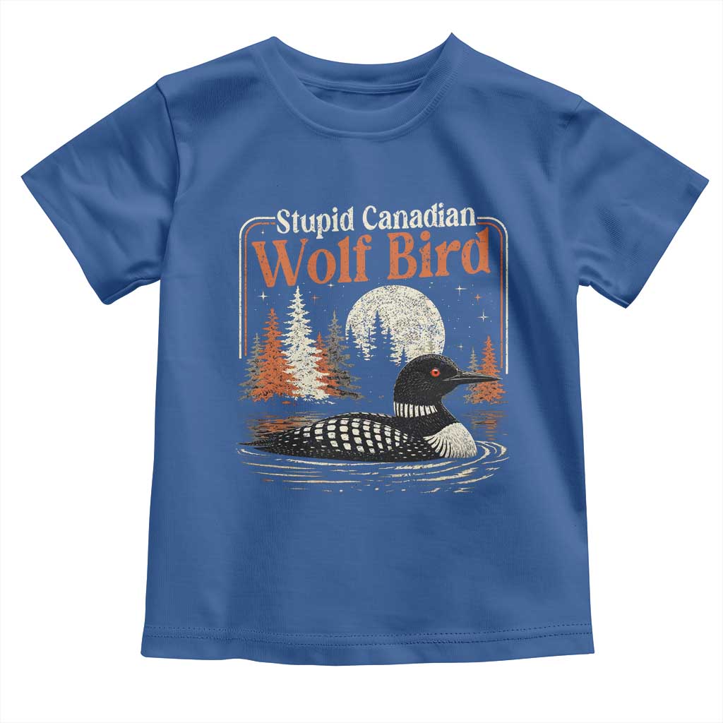 Stupid Canadian Wolf Bird Toddler T Shirt Retro LGBT Hockey Fan Romance - Wonder Print Shop