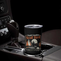 Stupid Canadian Wolf Bird Tumbler Cup Retro LGBT Hockey Fan Romance - Wonder Print Shop