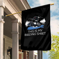 Funny Birding Garden Flag Loon Bird Watching - Wonder Print Shop