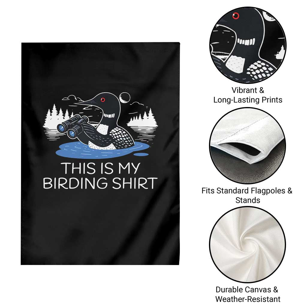 Funny Birding Garden Flag Loon Bird Watching - Wonder Print Shop