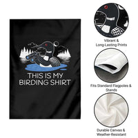 Funny Birding Garden Flag Loon Bird Watching - Wonder Print Shop