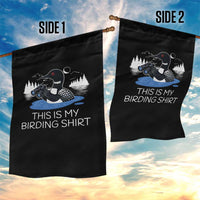 Funny Birding Garden Flag Loon Bird Watching - Wonder Print Shop