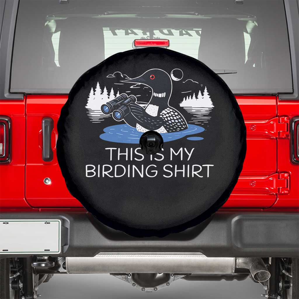 Funny Birding Spare Tire Cover Loon Bird Watching - Wonder Print Shop