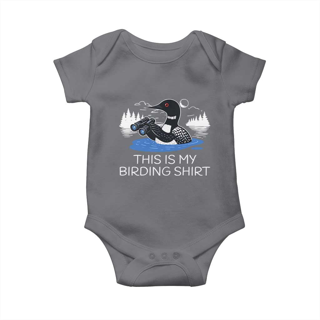 Funny Birding Baby Onesie Loon Bird Watching - Wonder Print Shop