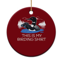 Funny Birding Ceramic Ornament Loon Bird Watching - Wonder Print Shop