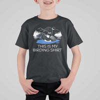Funny Birding T Shirt For Kid Loon Bird Watching - Wonder Print Shop