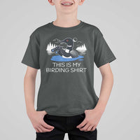 Funny Birding T Shirt For Kid Loon Bird Watching - Wonder Print Shop