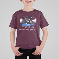 Funny Birding T Shirt For Kid Loon Bird Watching - Wonder Print Shop