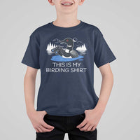Funny Birding T Shirt For Kid Loon Bird Watching - Wonder Print Shop