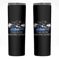 Funny Birding Skinny Tumbler Loon Bird Watching - Wonder Print Shop