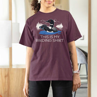 Funny Birding T Shirt For Women Loon Bird Watching - Wonder Print Shop